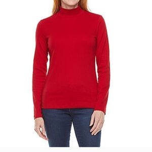 Karen Scott Red Long Sleeve